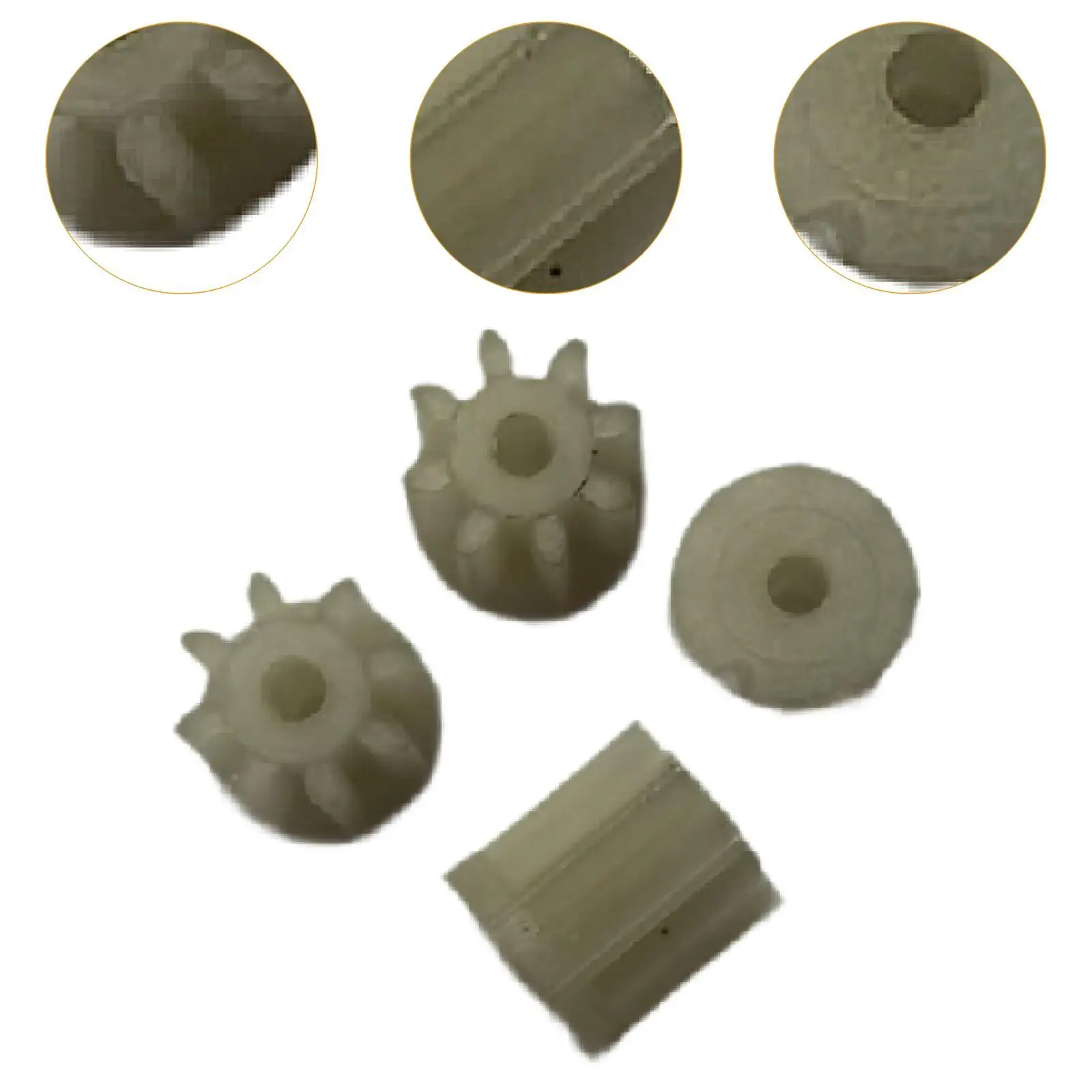 4Pcs 8 Tooth Motor Gear Spare Parts Toys Vehicle Accessories Motor Gear Parts Small Motor Gear for E58 Drone RC Quadcopter