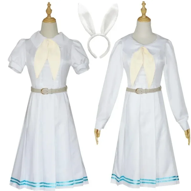 Anime Cos Beastars Haru Cosplay Costume Rabbit Haru JK Uniforms Sailor Suit Women's Dress Carnival Halloween Party Costume Set