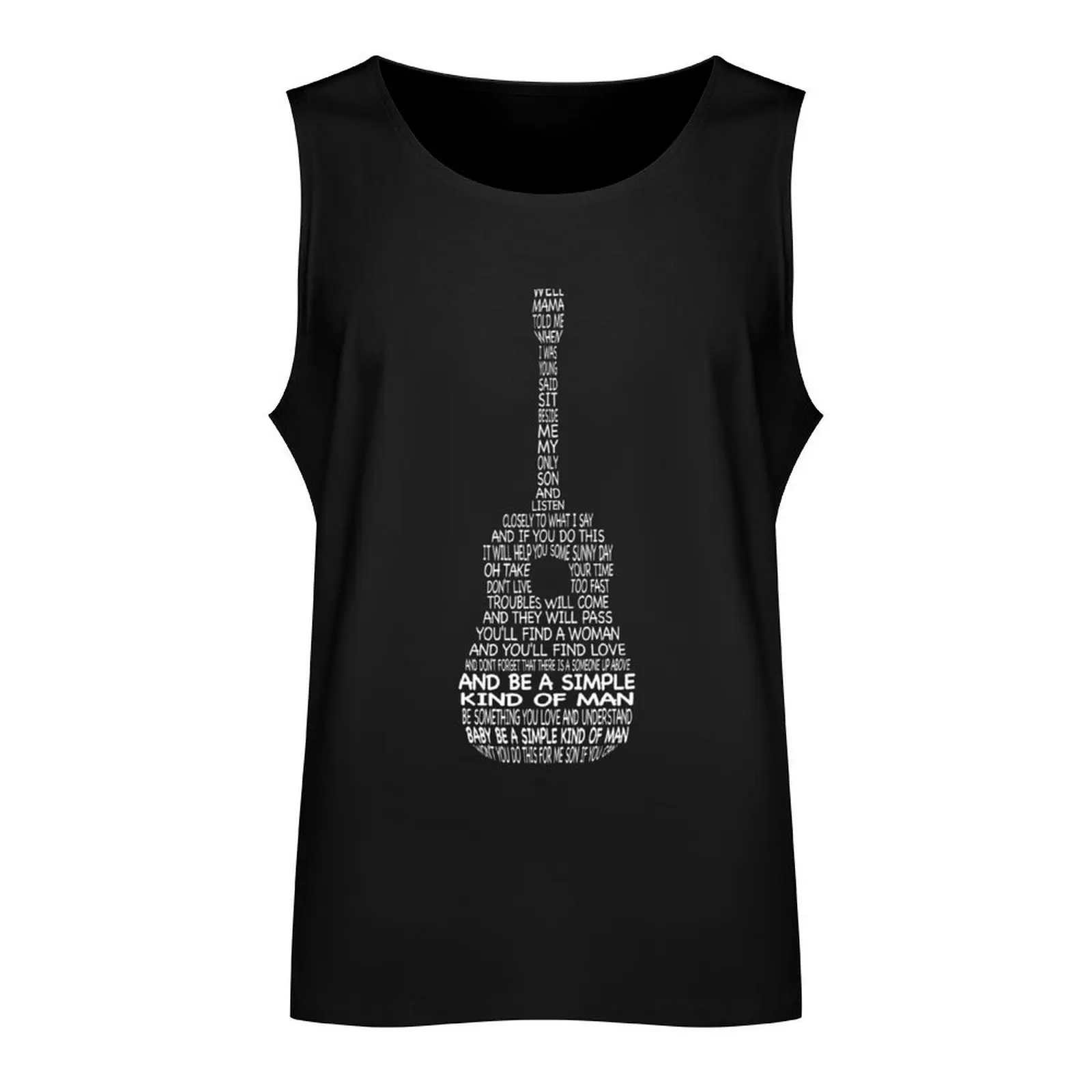 band simple man lyrics viny Tank Top Japanese t-shirt Men's gym