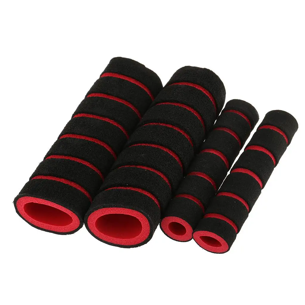 2 Pair Soft Foam Nonslip Motorcycle Handle Bar Grips Cover Sponge Durable & Comfortable Random Color