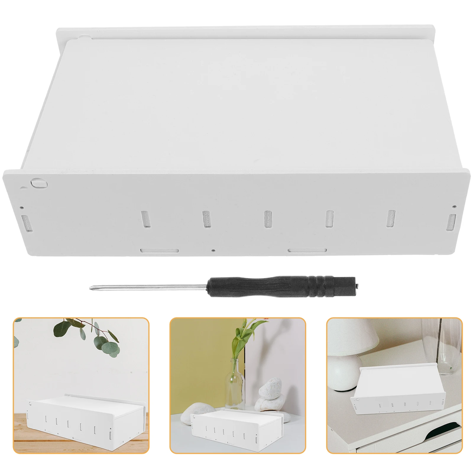 

Wooden Desktop Cash Organizer For Money Bills Change Multi-Grid Compartments Office Receipts Holder Replacement Money Storage