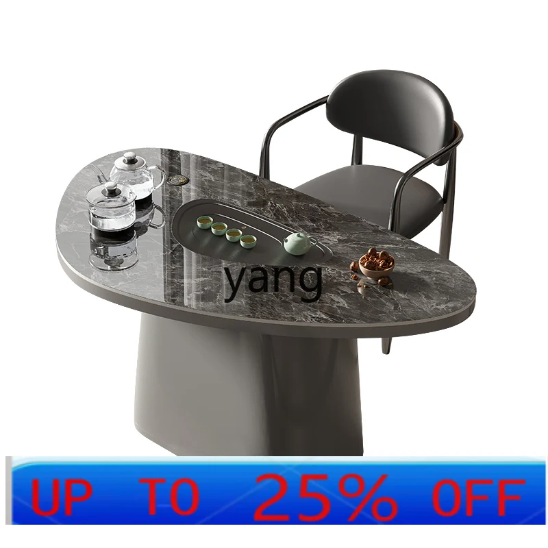 

LMM light luxury balcony tea table and chair combination simple small apartment tea table household boiling water