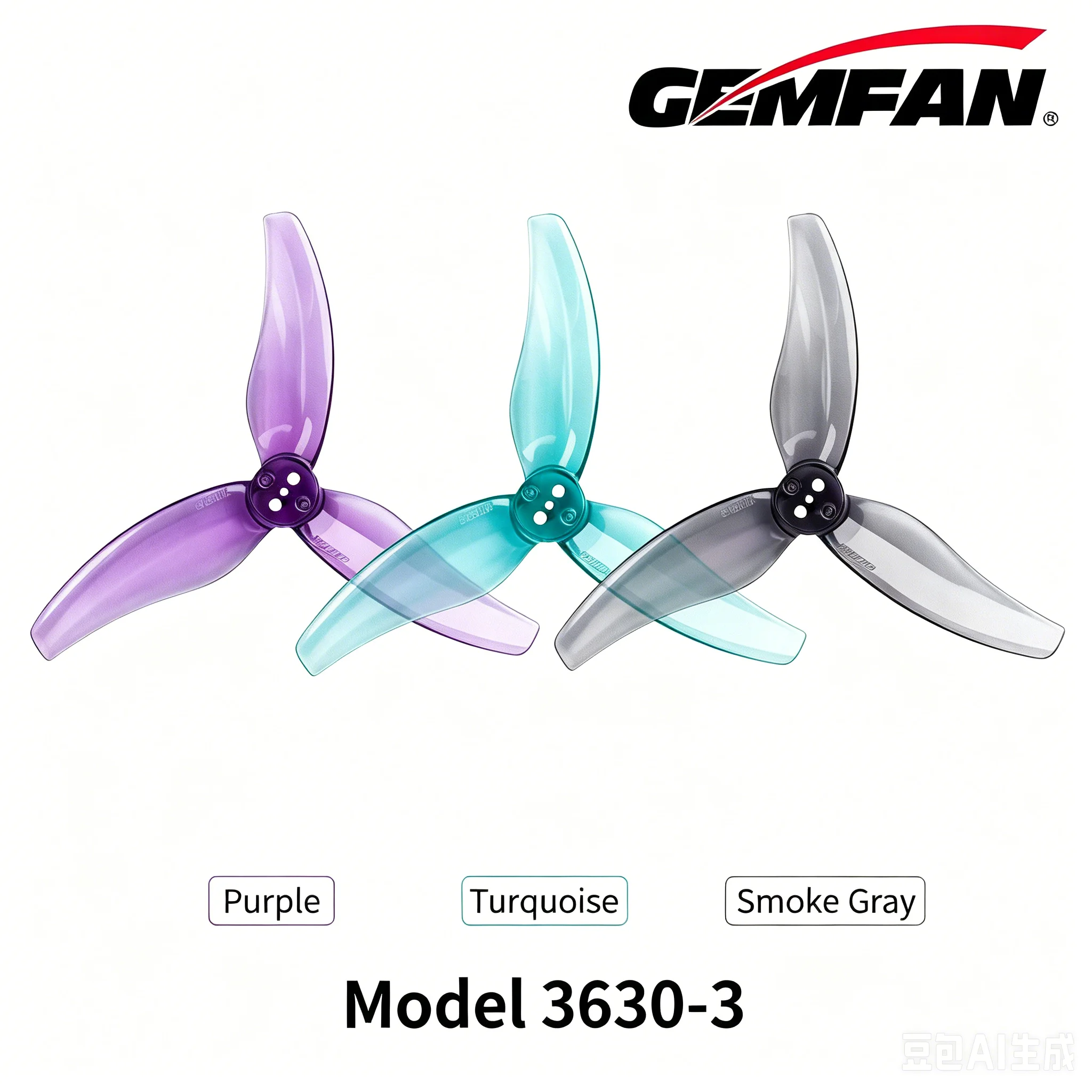 12 Paar Gemfan Hurricane 3520 3.5X2X3 3-Blatt Tri-Blade FPV Propeller 3630 CW CCW für 3'' Toothpick 3,5 Zoll FPV Racing Drohne