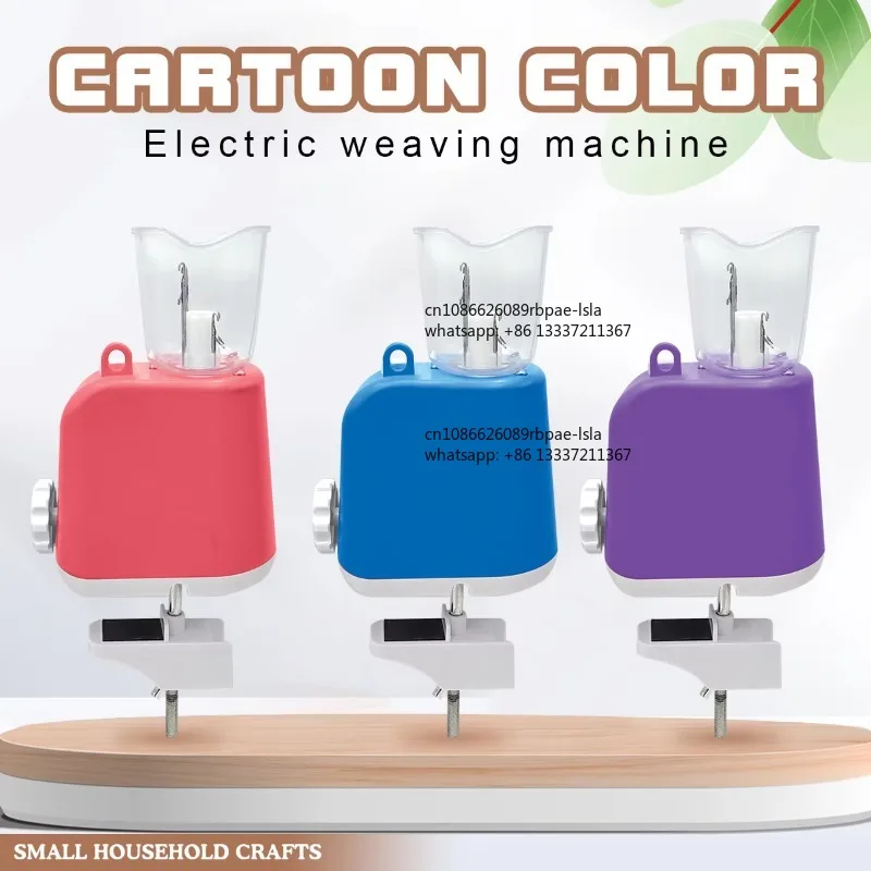 Electric Automatic I Cord Knitting Machine Adequate Tension DIY Maker Tool Household Yarn Winder for Crochet Hand Knitting Craft