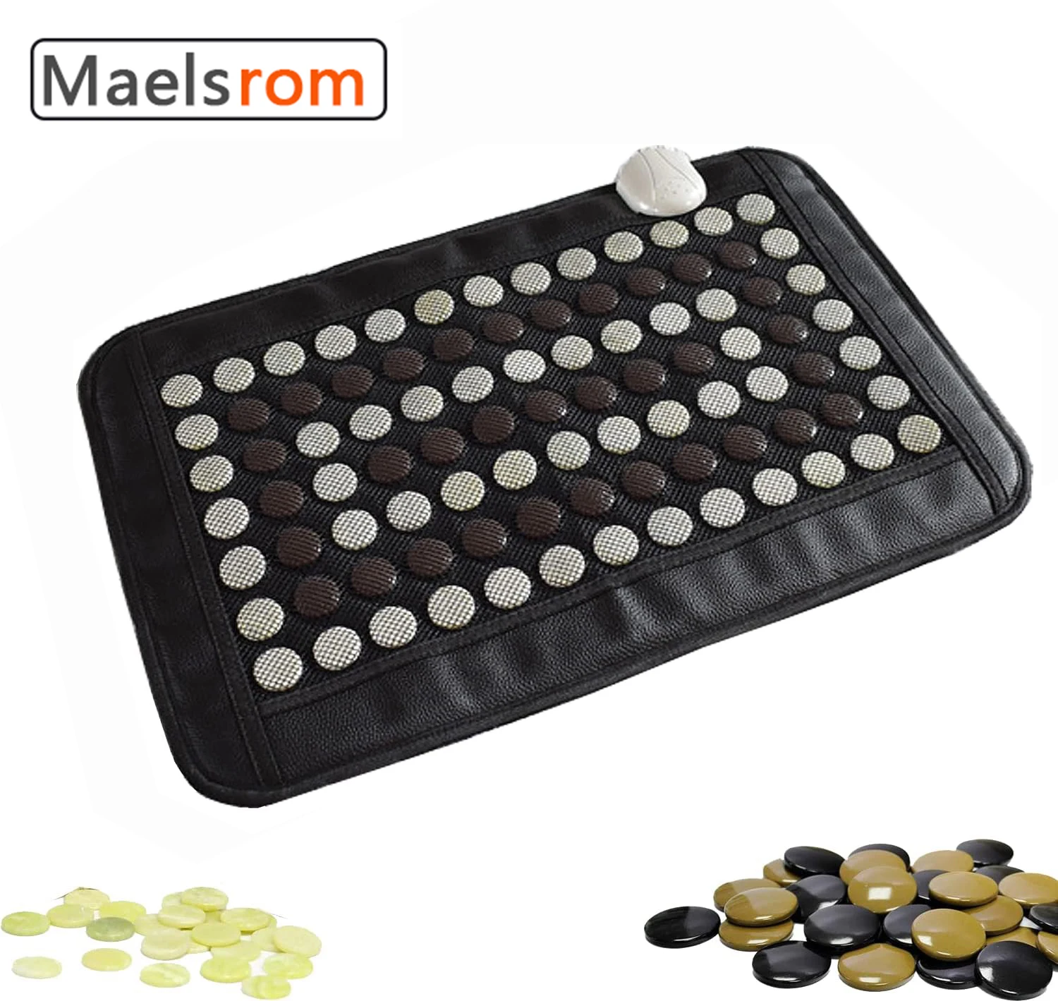 

Jade Tomalin Electric Heating Therapy Mat 60x40 cm Portable Massage Cushion for Back Pain Relief Yoga Mat & Home/Office Heating