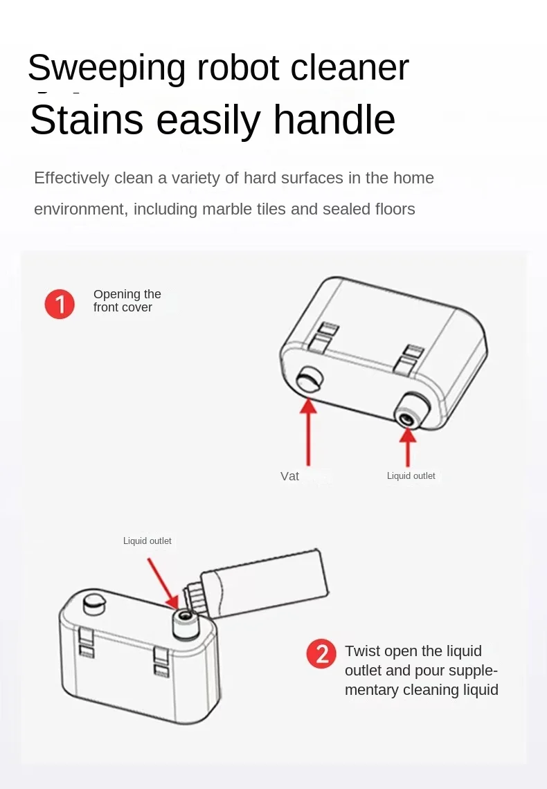 Floor Cleaning Fluid For ECOVACS T30 Pro/ T30 max/ T30 pro Plus Vacuum Cleaner Spare Parts Floor Cleaning Solutions 350ml