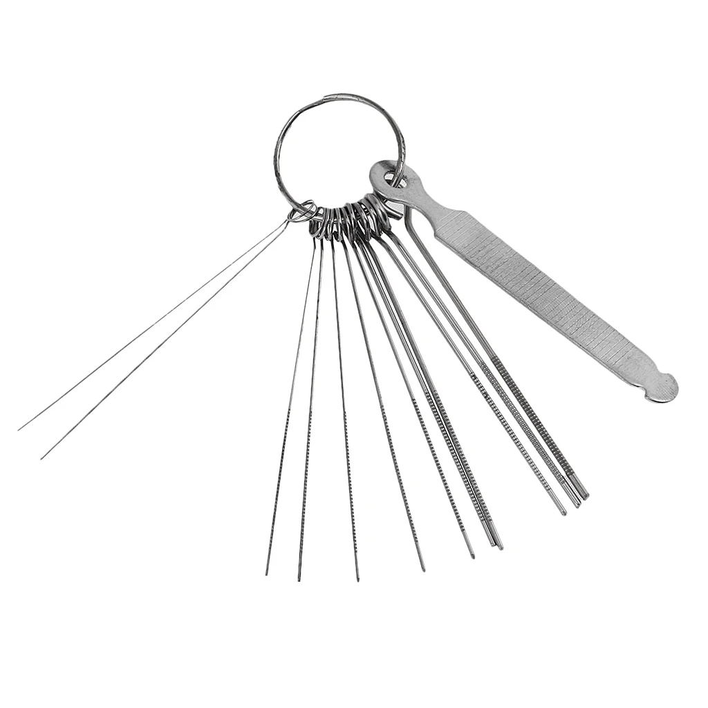 Guitar File Alloy Filing Set Precision Slot Nut File Kit Luthier Guitar Tools for Guitar Nut Repair