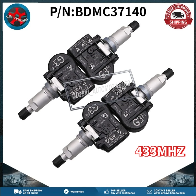 

4PCS 433MHz Tire Pressure Monitor Sensor BDMC37140 TPMS For Mazda 3 (BP) B-Hatch Xev CX-30 CX-5 (KF) CX-50