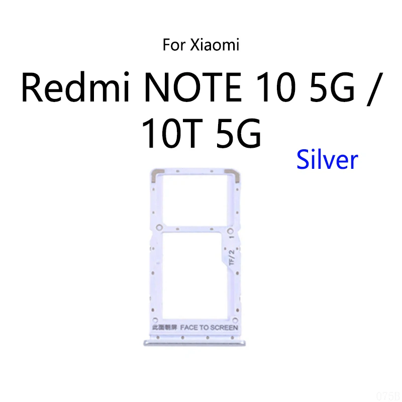 Ranura para tarjeta SIM para Xiaomi Redmi NOTE 10 5G 10T, soporte de bandeja, toma de lector de tarjeta Sim