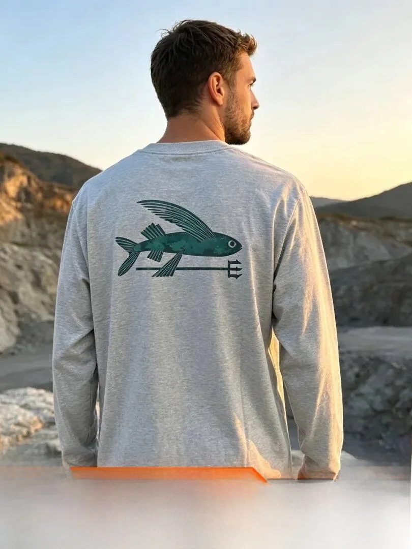American Casual Functionality Long Sleeve Base Shirt Moisture Wicking Outdoor Unisex Autumn Winter Breathable Cotton Blend T-...