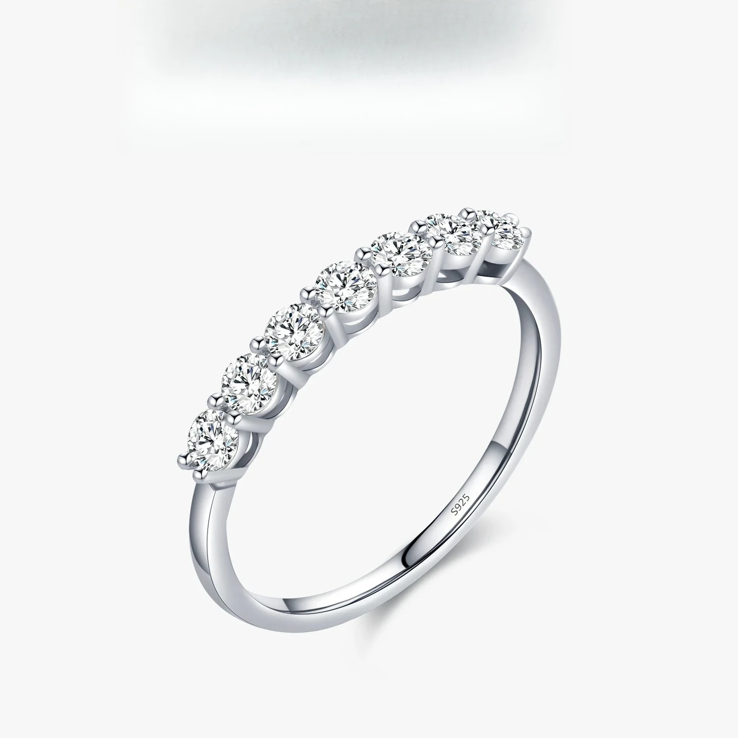 

Luxury Solid 925 Sterling Silver Rins Zirconia Dazzling Cassic Finger Rings For Women Wedding Band Statement Jewelry Party Gifts