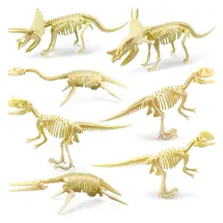 7 Pieces Dinosaur 3D Puzzle Dinosaur Puzzle Skeleton Bone Model Kits To Build For Adults Skeleton Animals DIY Dinosaur Puzzle