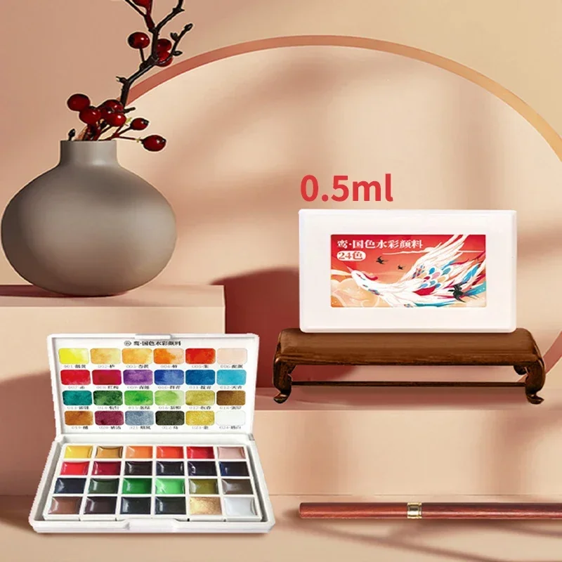 Portable Mini Grass Tree Mountains Panda Design Coloring Book Watercolor Painting Line Books Beginner Drawing Art Practice Books