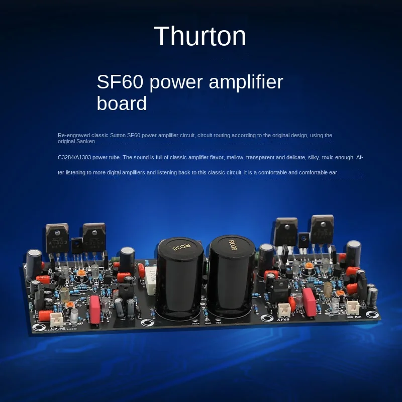

SF60 Replica High-Power Amplifier Board Dual Channel Class AB Super LM3886 TDA7293