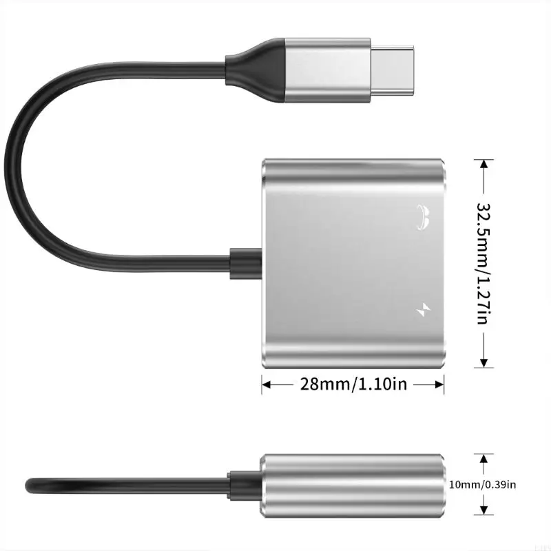 F3MA USB C ไปยังแว่นตา AR และอะแดปเตอร์ชาร์จสำหรับ AIR/2 USB C ถึง AR Glasses Adapter ใช้อะแดปเตอร์ขณะชาร์จ