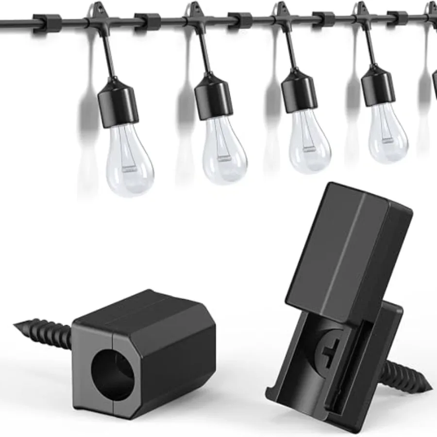 Weatherproof Hooks for Outdoor String Lights