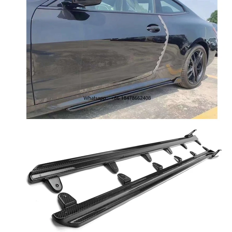 

M STYLE CARBON FIBER SIDE SKIRT for 4 SERIES G22 S Line 2021+ Side Skirts