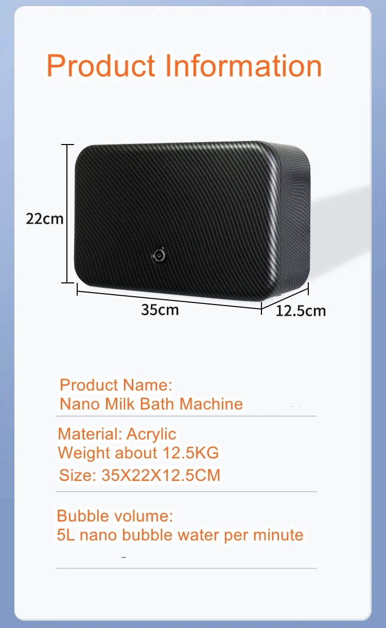 Micro nano bubble milk bath machine pet spa milk machine deep cleaning pet store cat and dog universal bath machine