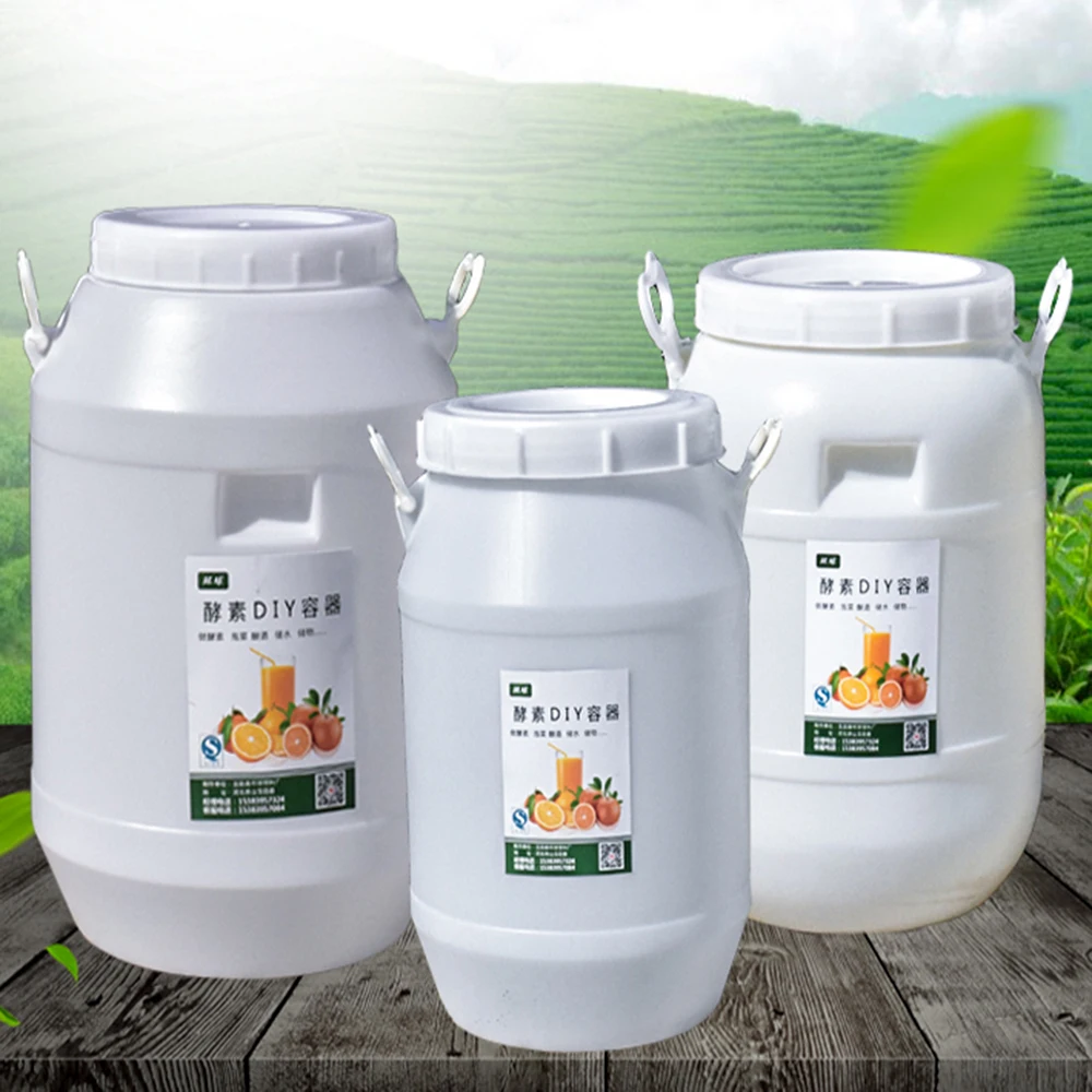 Enzyme Barrel Fermenter Plastic Bucket for Beer Wine Fermentation Brewing Food Grade Container Sealed Barrel Water Storage Tank