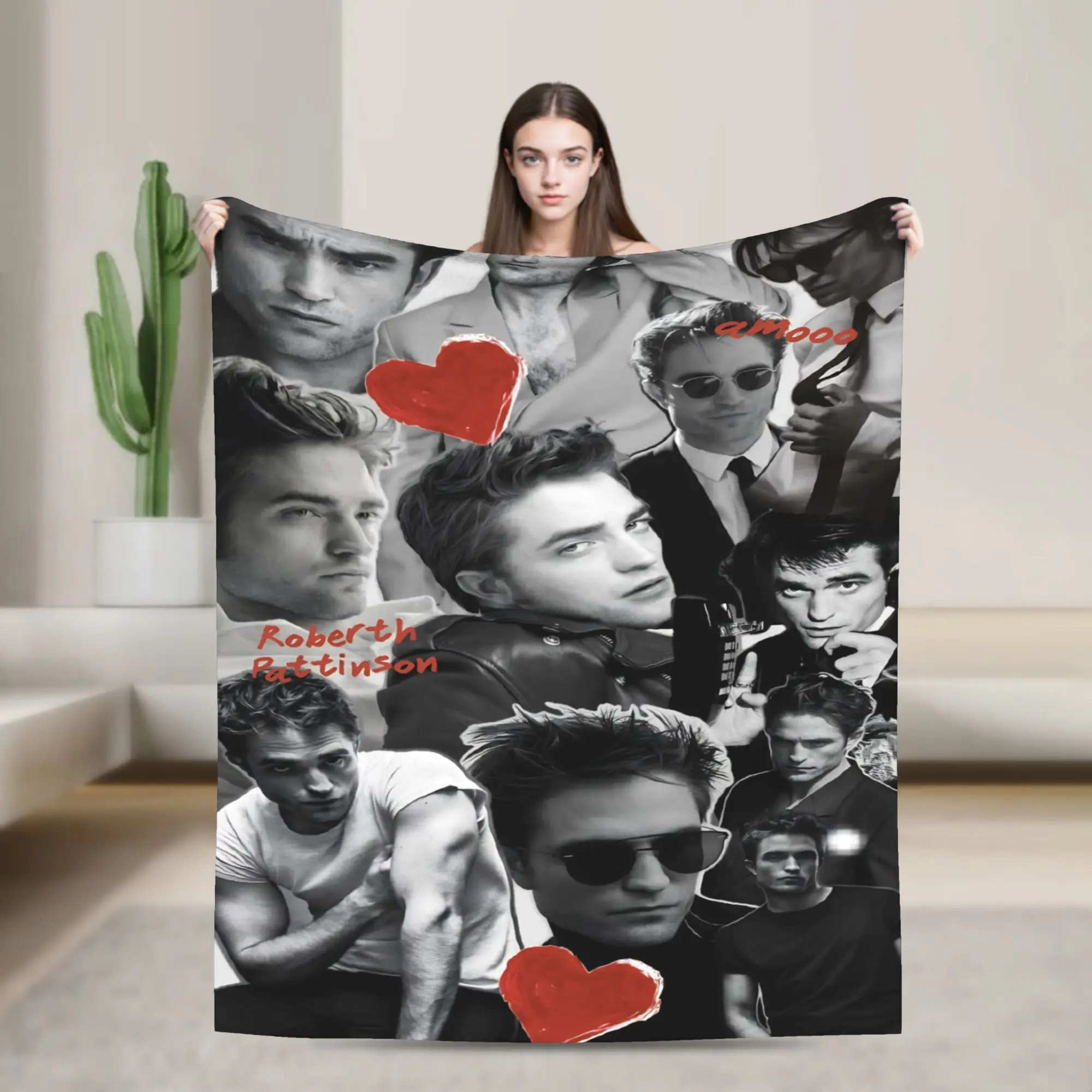 The Twilight Saga Movie Blanket Edward Vampire Flannel Funny Breathable Throw Blanket for Coverlet  Winter