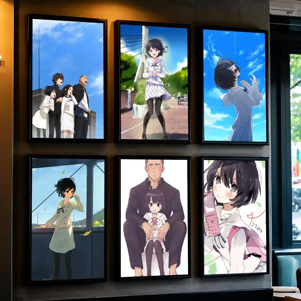 anime T-The Anthem of the Heart-T Poster Decorative Wall Art Sticker for Cafe Office Bedroom and Living Room