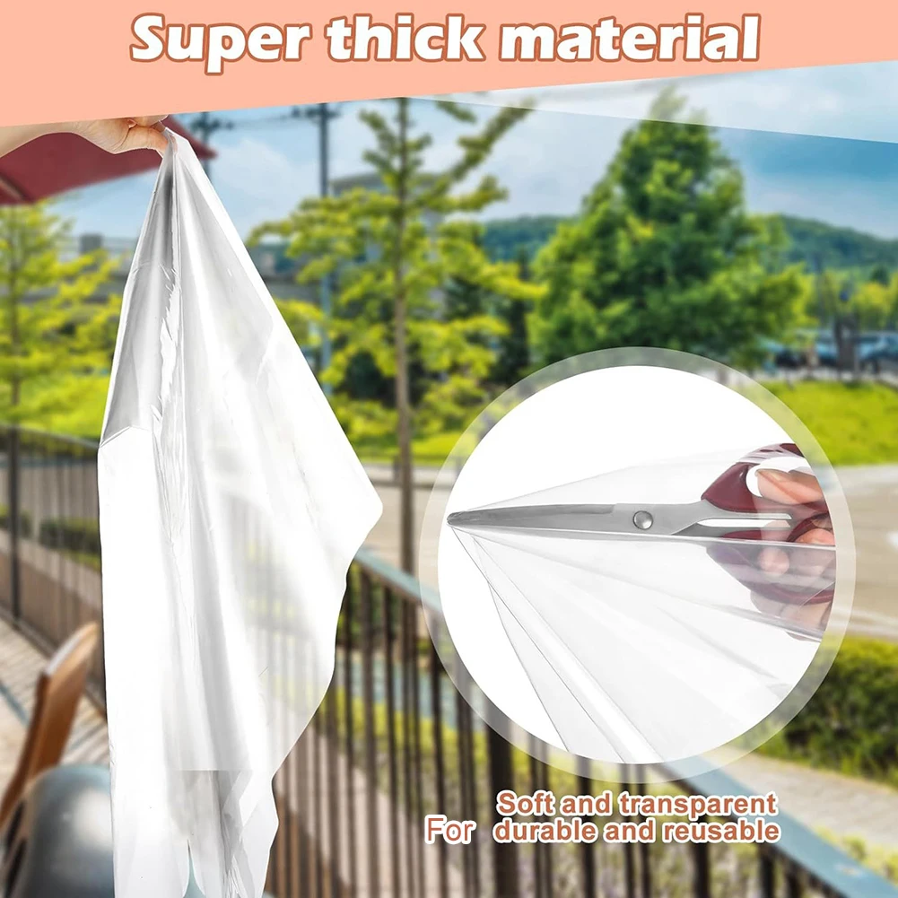 Window Insulation Kit Designed with Waterproof PE Film and and Fasteners for Secure Fit and Seasonal Reuse Window