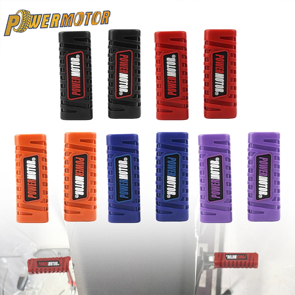 Motorcycle Non-slip Front Foot Pedal Cover 1 Pair Rubber Anti-slip Foot Universal Off-road Motocross Dirt Bike Accessories
