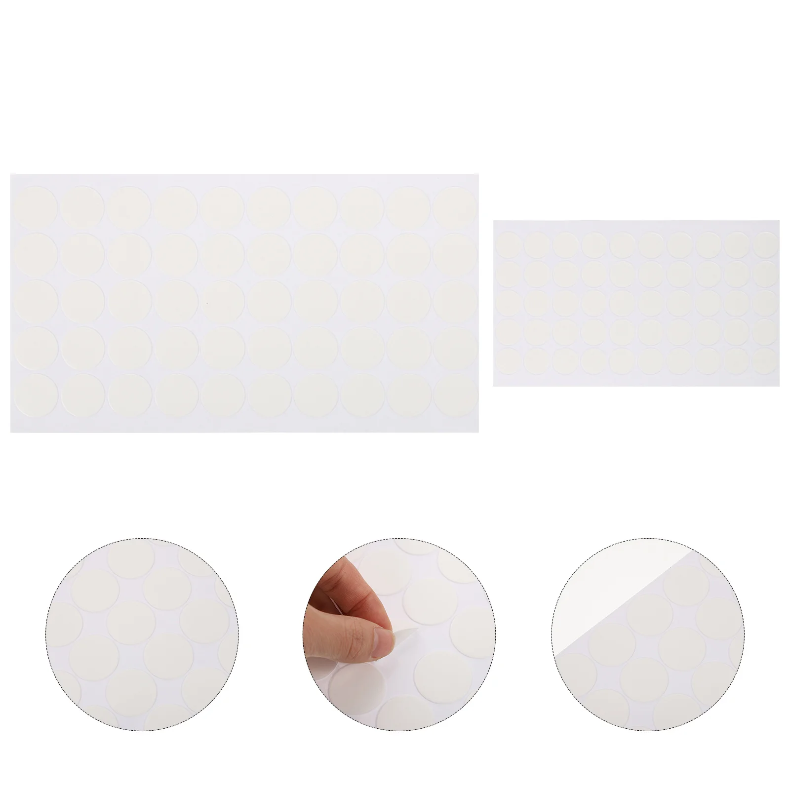 200 قطعة ملصق نقطة مزدوج الجوانب واضح لاصق نقاط أكريليك مستديرة للملصقات بالونات جدار تصاعد لا أثر حل لزجة