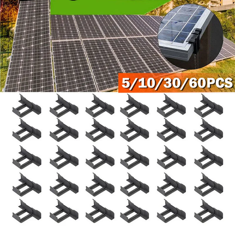 45mm Solar Panel Self-action Discharge Mud Water Drainage Clip Easy To Install 5/10/30/60 PCS Outdoor Solar Panel Clean Clips