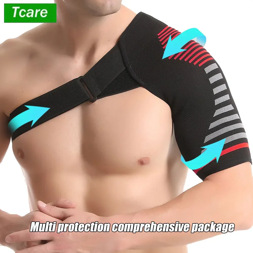 Professional Shoulder Brace - Support and Compression Sleeve, AC Joint - Arm Immobilizer Wrap, Stability Strap - for Men & Women 