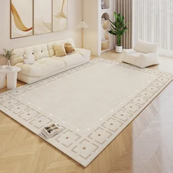 Log Cream Style Carpet Living Room 2024 New Waterproof Japanese Carpets Autumn Winter Bedroom Bedside Anti Slip Anti Fouling Rug