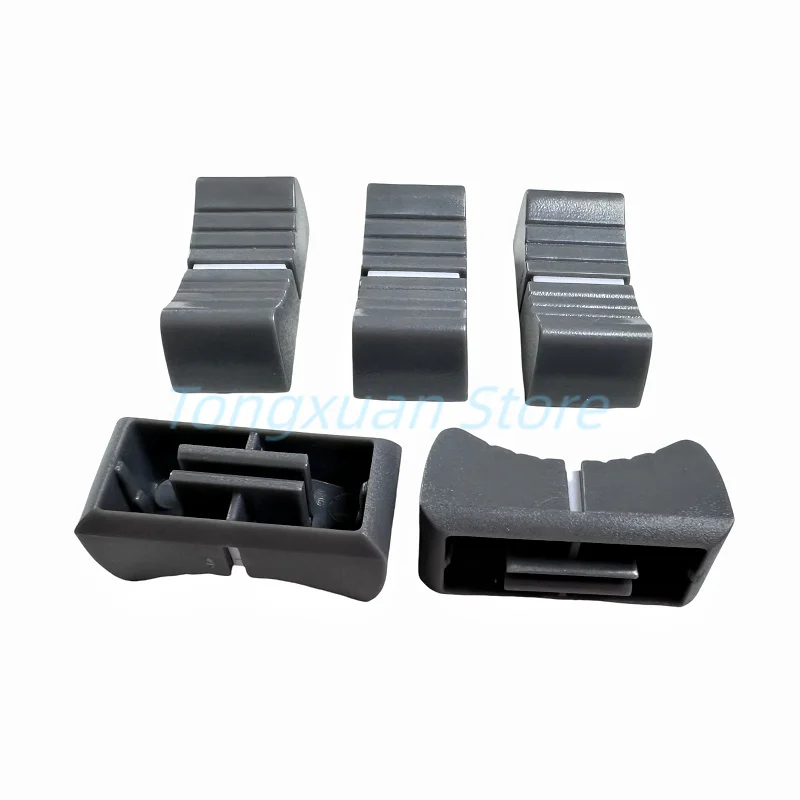 5pcs Mixer Sound Card Fader Caps 24x11x10mm Straight Slide Push The Key Knobs Potentiometer Knob T-shaped 1x8MM Inner Hole