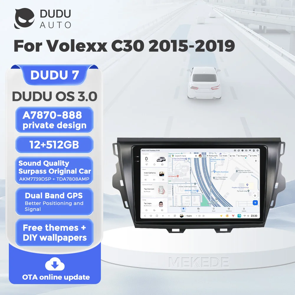 DUDU7 A7870 9.5'' Android 13 All In One Car Radio Stereo Player For Great Wall Volexx C30 2015-2019