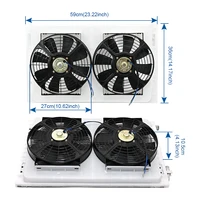 Kit de climatisation A/C automobile universel 404, 12V 24V, pour caravanes, voitures, camions, fourgonnettes, assemblages de climatiseur 6