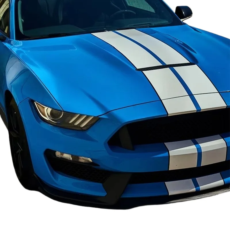 

Новый алюминиевый капот двигателя GT350 для Ford Mustang 2015-2023, черный, производство Китай