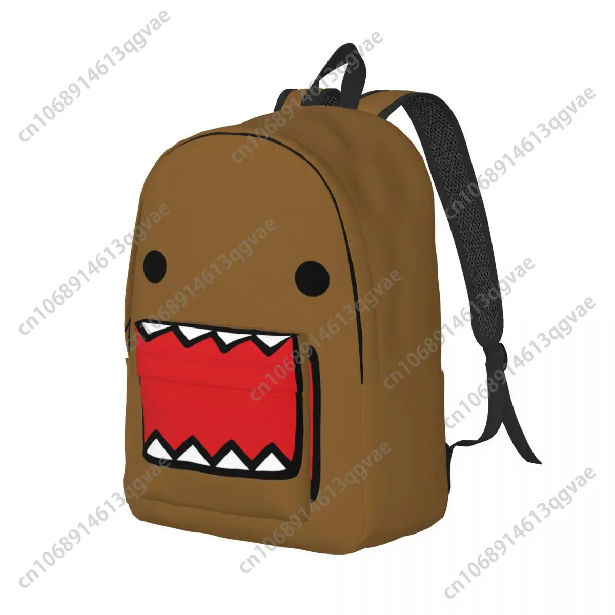 Domo Kun Doll Face Cool Backpack Sports High School Business Cute Funny Daypack for Men Women Laptop Canvas Bags