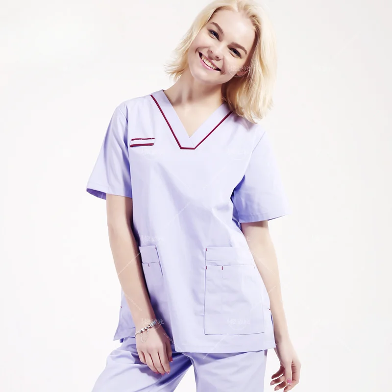 New modelsSummer Nursing Scrubs Clothes Set Nurse Uniform Male Female Costumes Dentistry Grown Clothing Hospital Staff Work Wear