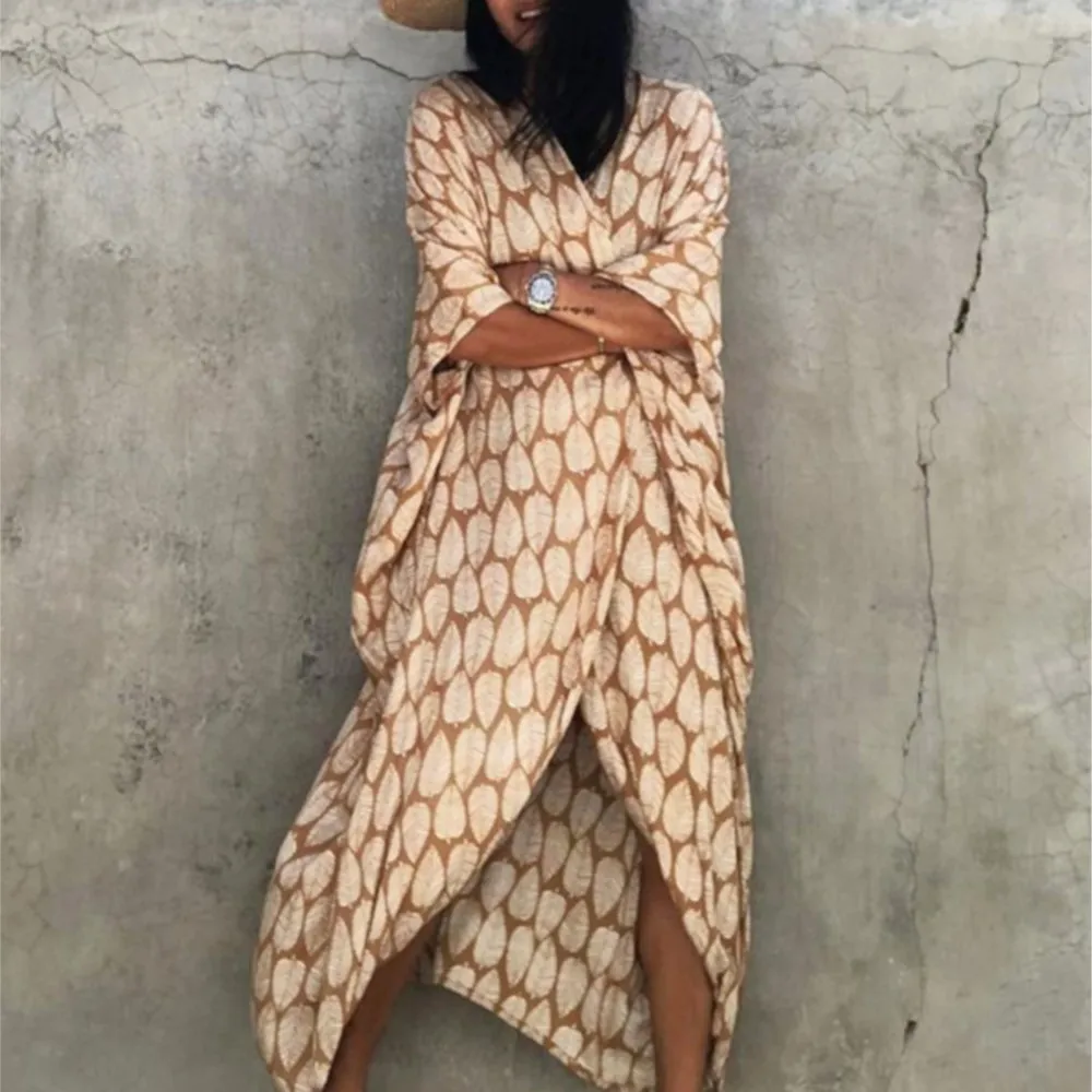 

Модный кардиган с принтом, пляжное платье, накидка на бикини, летний женский новый купальник, кардиган Saida De Praia Roupas Feminina