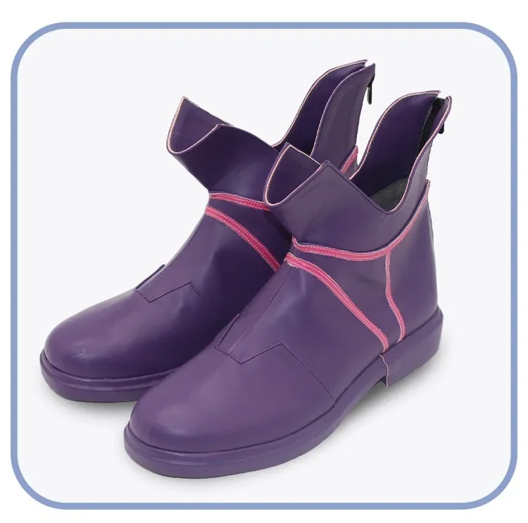 LOL il ragazzo che spezzato il tempo Ekko Scarpe cosplay Stivali di carnevale di Halloween Cosplay Prop Scarpe in pelle PU su misura