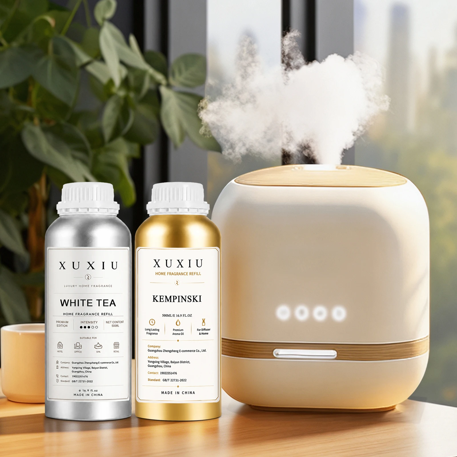 500ML Fire‑Free Long‑Lasting Oil‑Based Essential Oil, Fragrance Refill Liquid for Home, Bedroom, Hotel Indoor Use