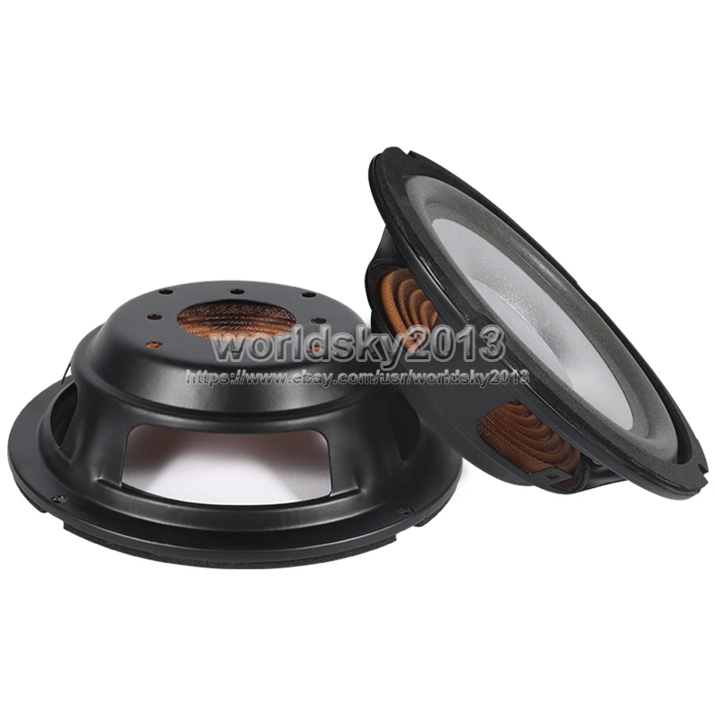4/5/6.5/8/10 Inch Speaker Passive Radiator Horn Woofer Diaphragm Auxiliary Bass Repair Part Accessories Silver Foam Paper Basin