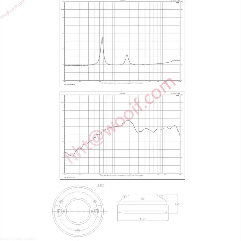 PT-002 170 magnético 75 núcleo filme de titânio Hg170-77 tweeter driver cabeça profissional palco agudo cabeça 110db 8ohms 80-160w (1 peça)