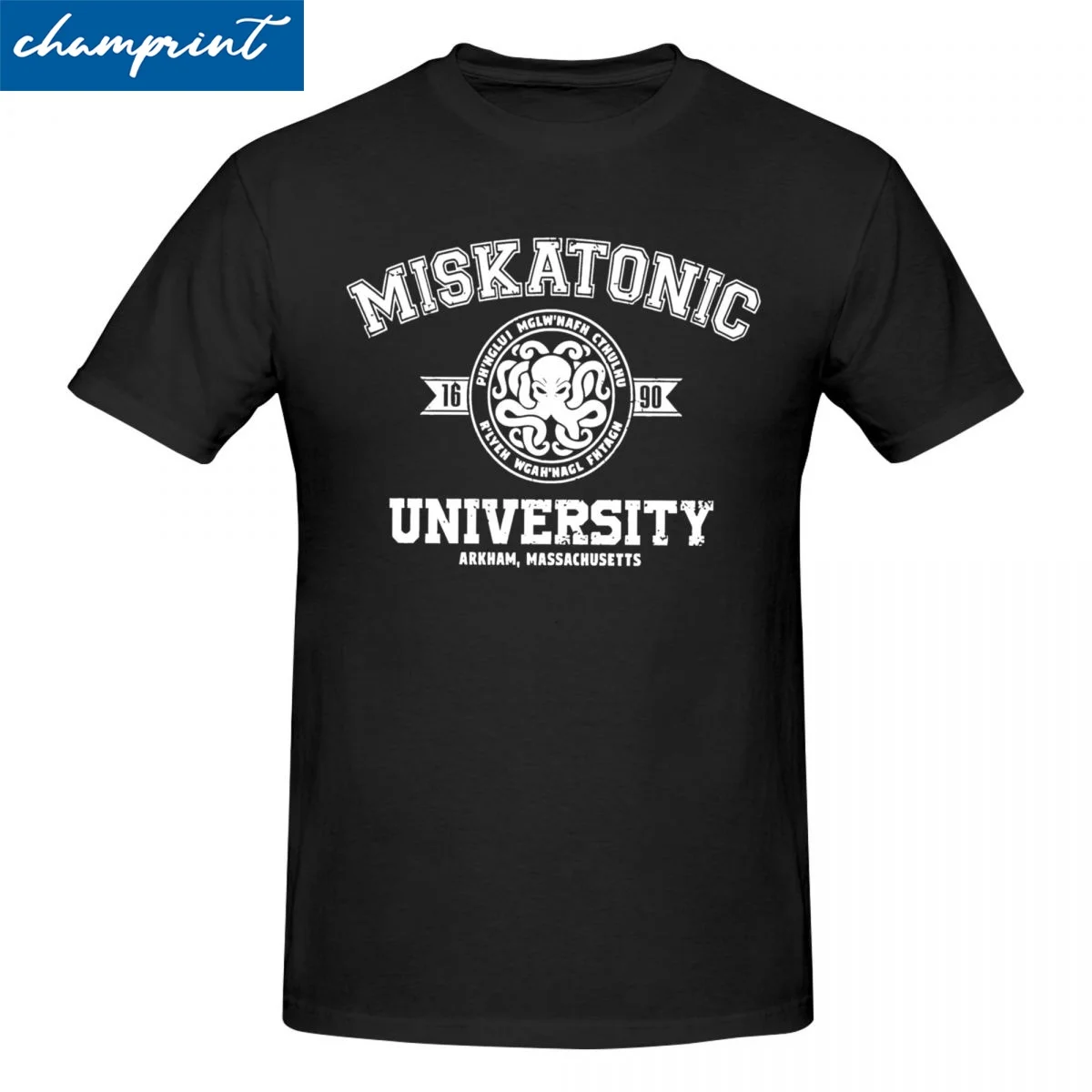 Miskatonic University T Shirts Men Women Cotton Funny T-Shirts LordOfTheRings  Tees Short Sleeve Clothes Birthday Gift