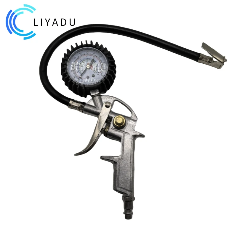 High Precision compressor pressure gauge Tyre inflation gun with pressure gauge For Car Motorcycle SUV  with high pressure air