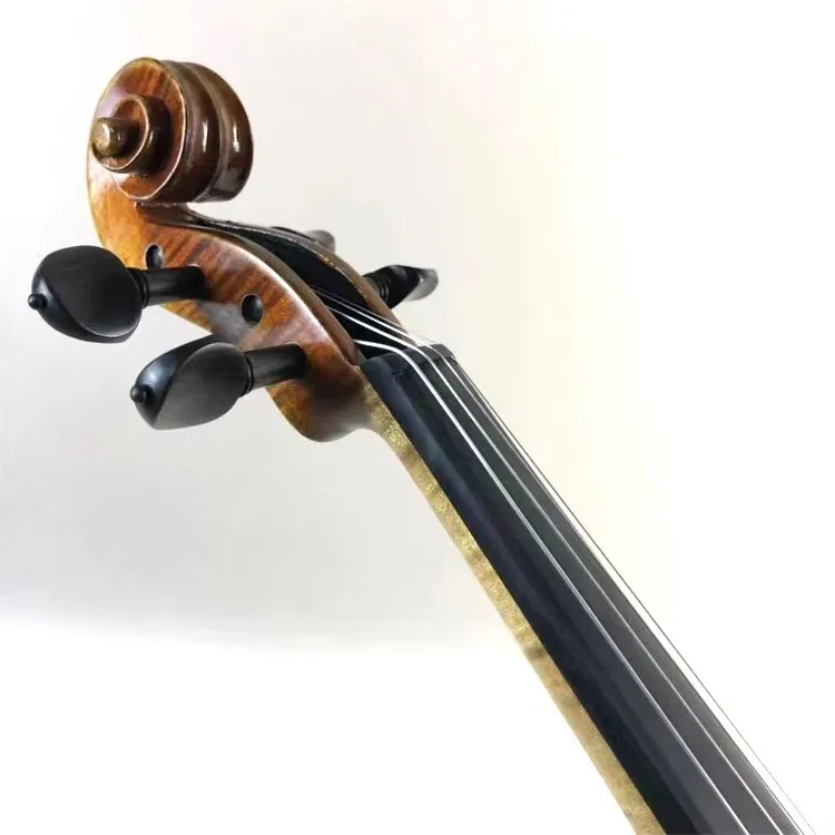 Professional Italian Handcrafted Violin Viola Red Brown Maple String Instrument Spruce Face Brazilian Handmade Basswood Metal