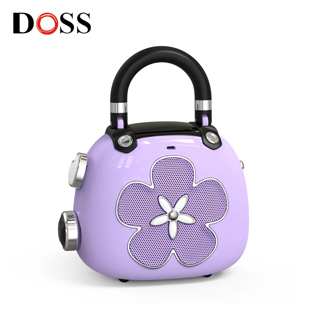 DOSS بلوتوث صغير 5.0 مكبر صوت كاندي 5 وات مايتي ساوند لطيف مشغل موسيقى MP3 صندوق الصوت مكبرات صوت محمولة لاسلكية فكرة هدية مثالية