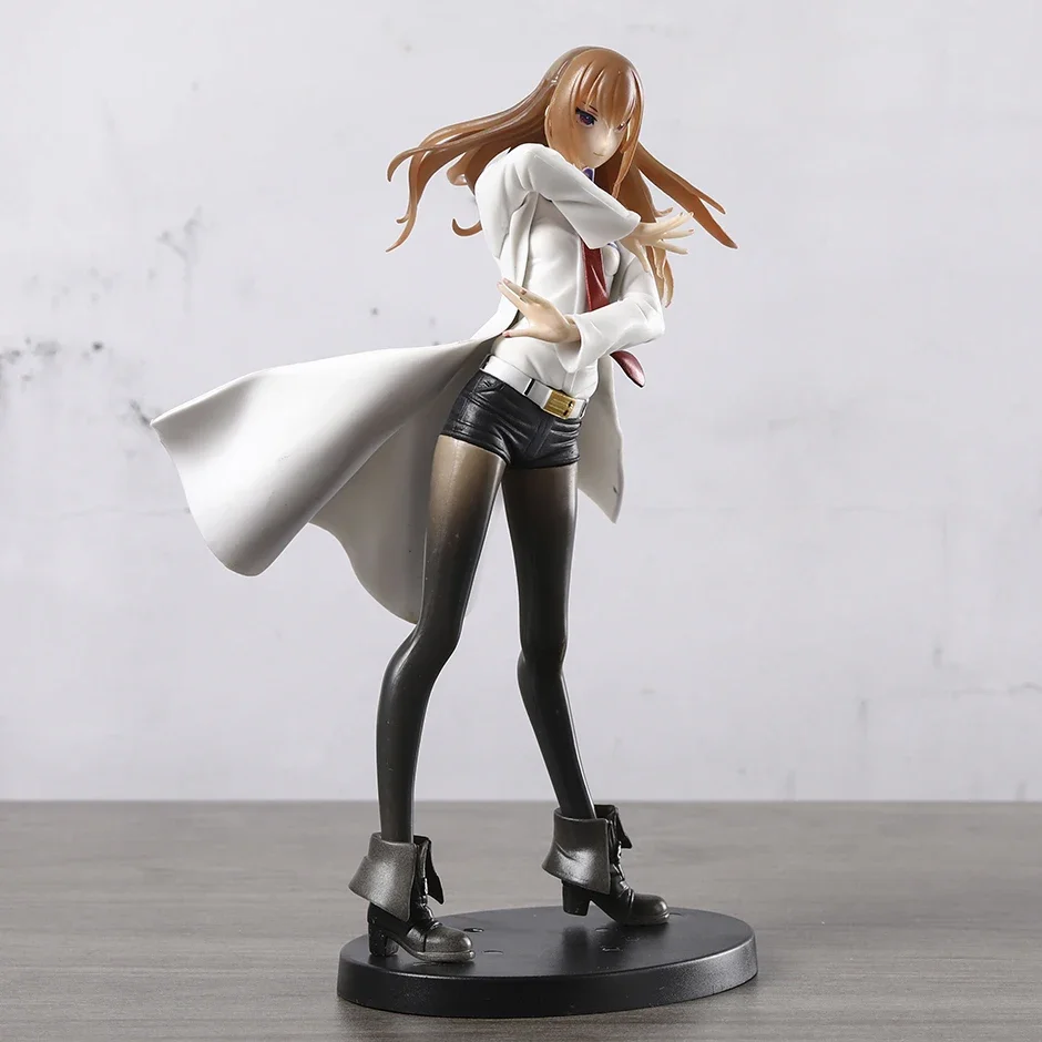 Steins Gate Makise Kurisu White Coat Style Collectible Figure Model Doll Decoration Toy