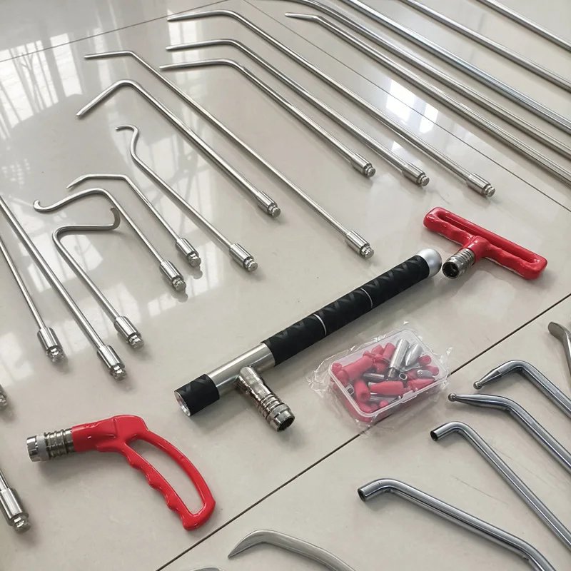 

Car Depression Repair 45-piece Set Quick Removal Hook Set Pit Sheet Metal Replaceable Handle Replacement Head Bar Tool