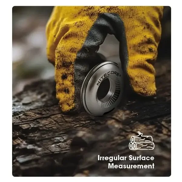 Nitecore هالو 10 منحنى قياس حلقة سبائك التيتانيوم 10 سنتيمتر منحنى أداة القياس EDC تململ لعبة قلادة حلية