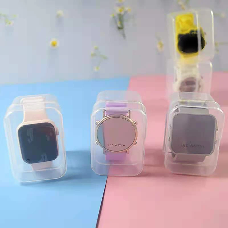 Transparent Box Plastic Watch Display Storage Holder Case Adult Children's Smart Watch Protective Boxes Organizer